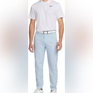 Nike Blue White Striped Seersucker Dri-FIT Golf Pants 34x30
